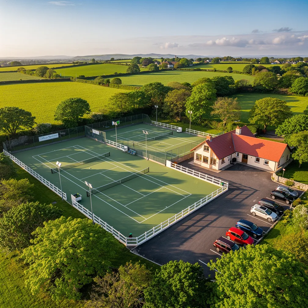 Tennis club aerial