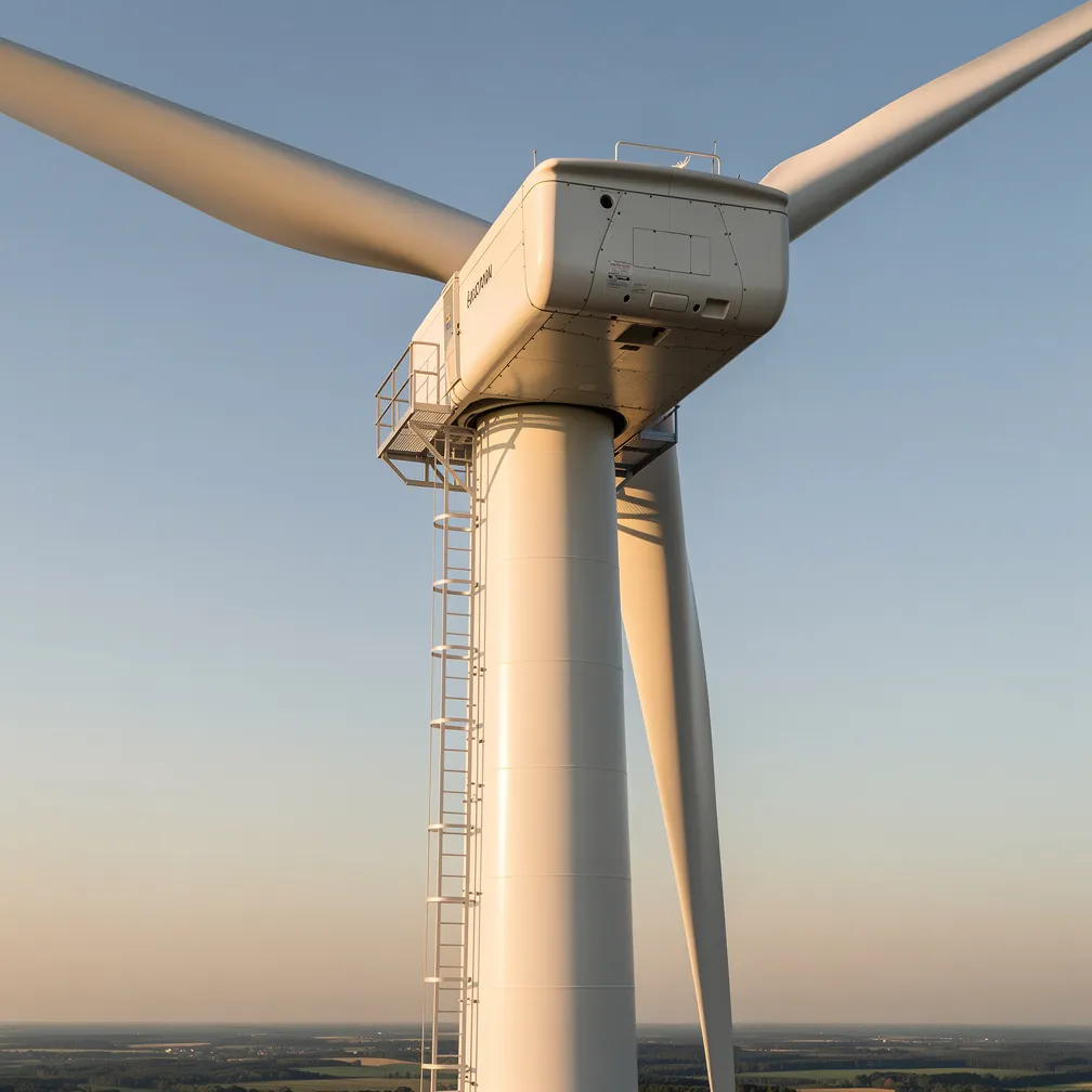 Wind turbine rear view